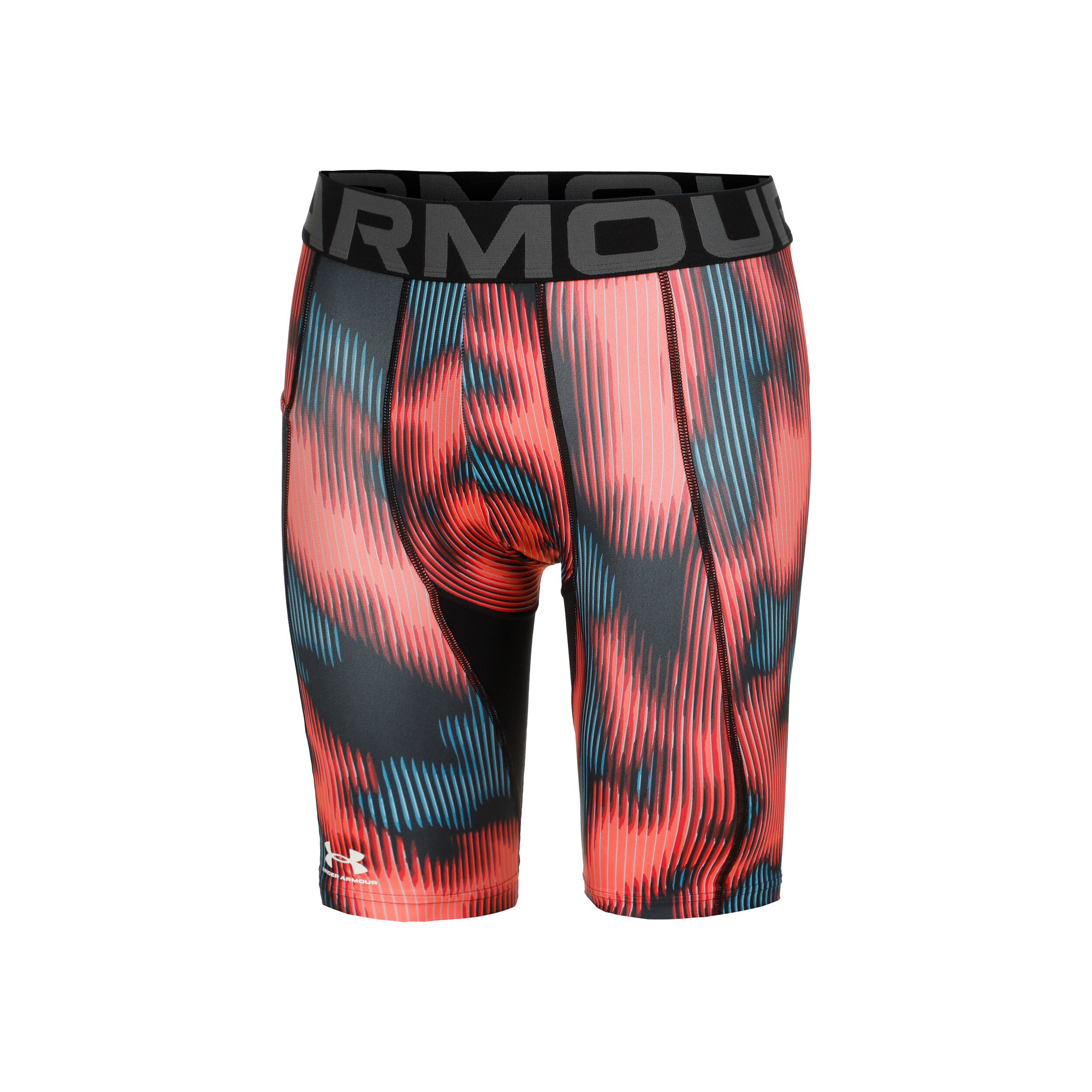 Heatgear Printed Long Shorts Herren - Koralle, Schwarz