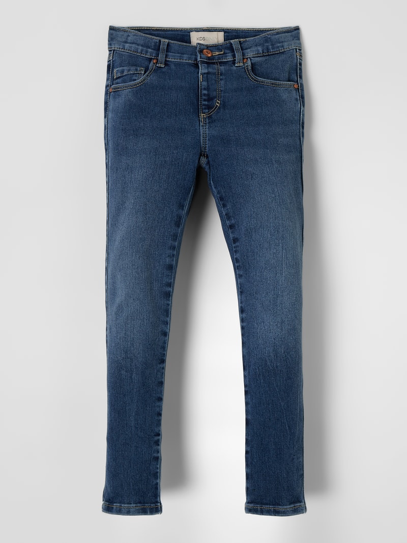 Skinny Fit Jeans mit Stretch-Anteil Modell 'Royal' in blau
