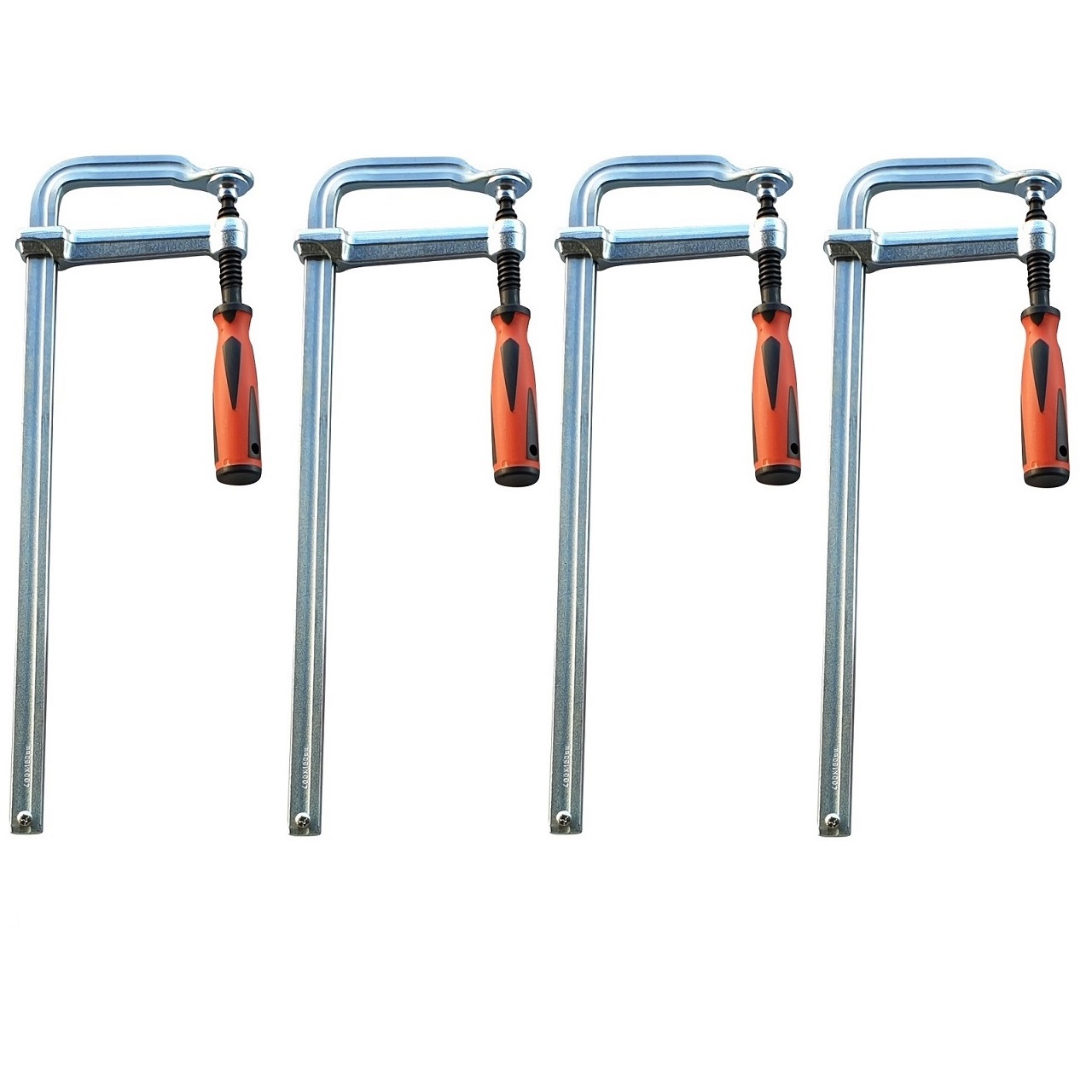 Vago-Tools 4 Stück Profi Ganzstahl Schraubzwinge 250 x 120 mm Tischzwinge Zwingen