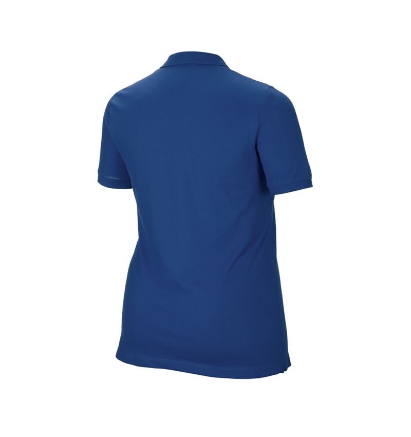 e.s. Piqué-Polo cotton stretch, Damen, plus fit