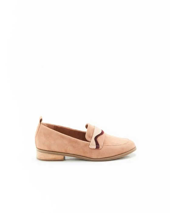 Mocassins en croûte de cuir chèvre