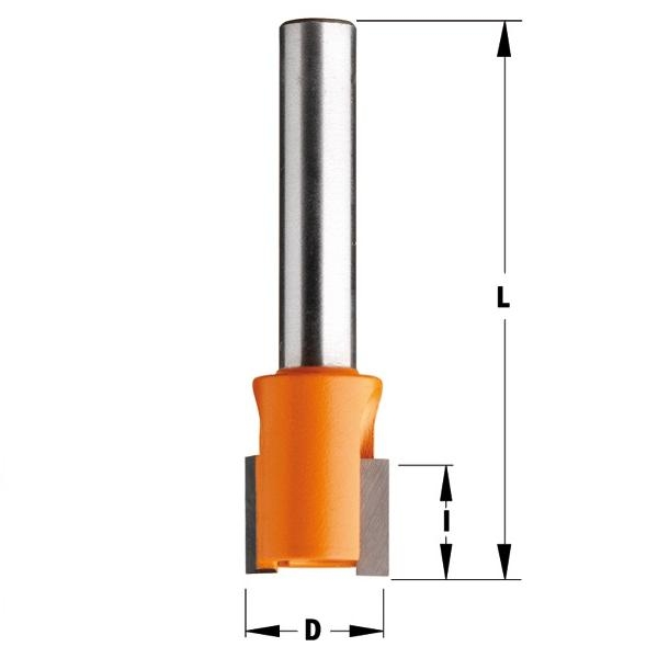 CMT 902.120.11 Fréza na drážky a hrany s otevřenou úhlovou řeznou hlavou, stopka 12x12,7x38, 8 mm