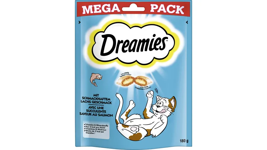 DREAMIES™ Mega Pack mit Lachs 180 g