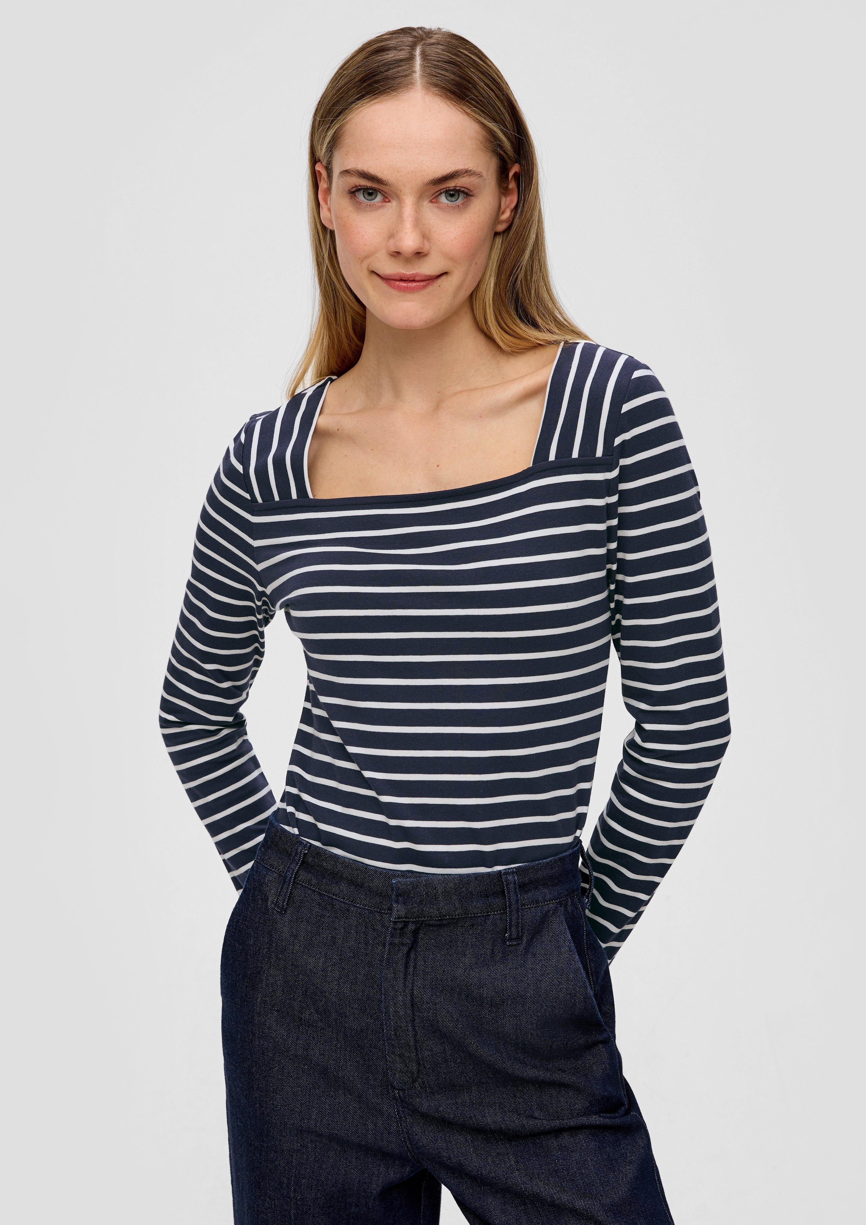 Langarmshirt mit Karreeausschnitt  2141517-59G0