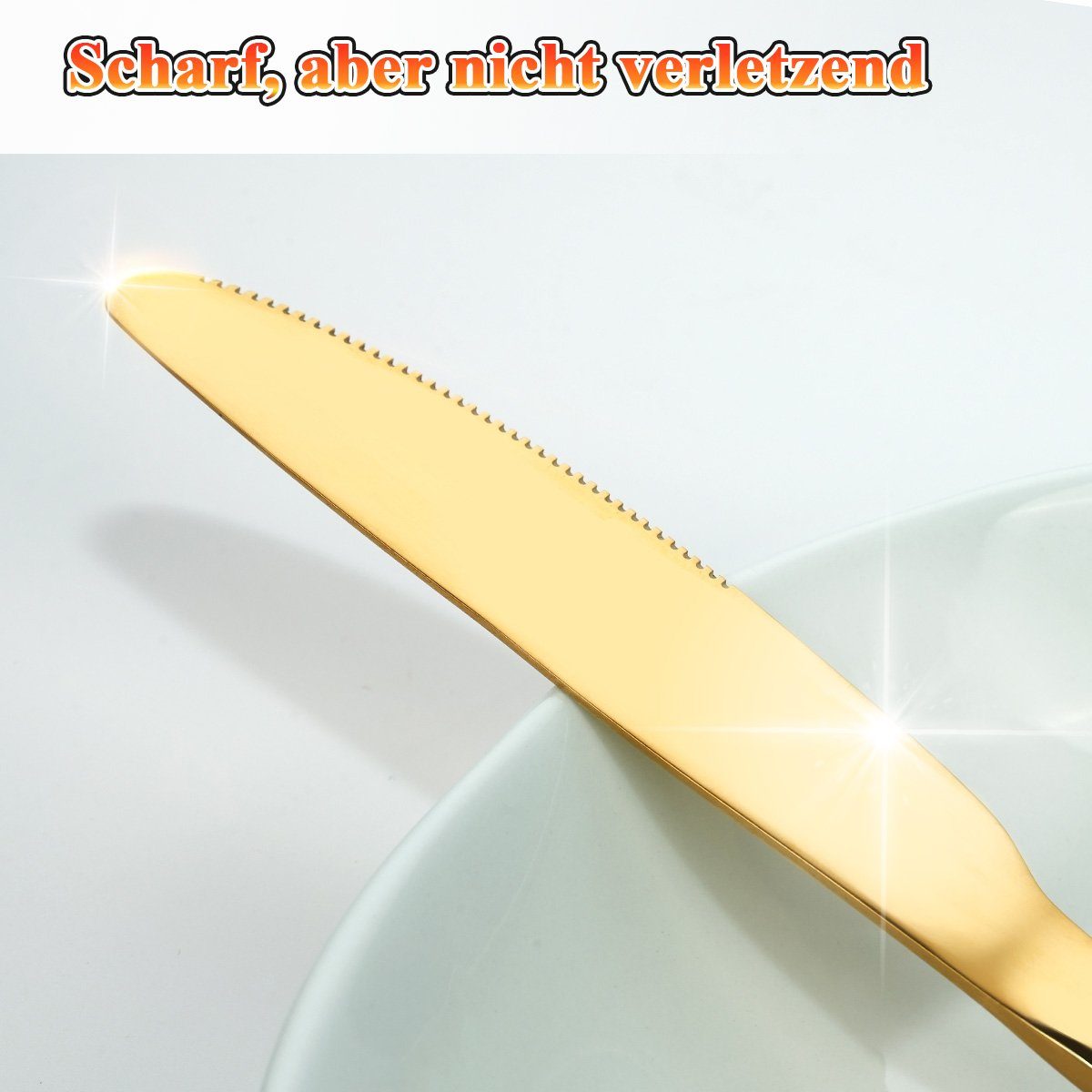 LifeImpree Besteck-Set 60tlg. Besteckset für 12 Personen mit luxuriöser Holzbox, Essbesteck Set aus Edelstahlbesteck, Spülmaschinenfest