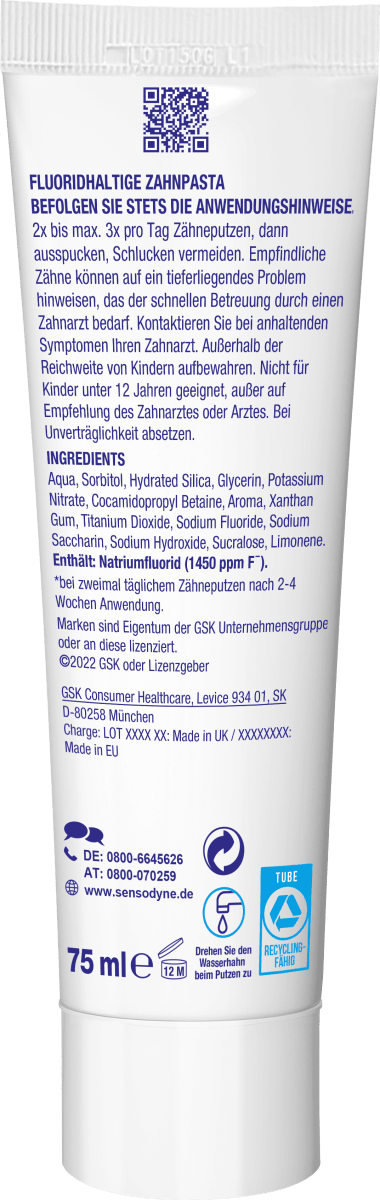 Zahnpasta MultiCare Kariesschutz & Frische, 75 ml