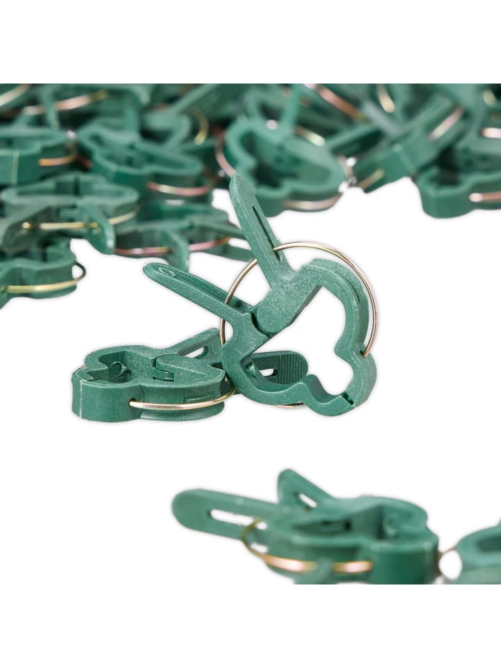 relaxdays 120 x Pflanzenclips in Grün günstig kaufen onesize