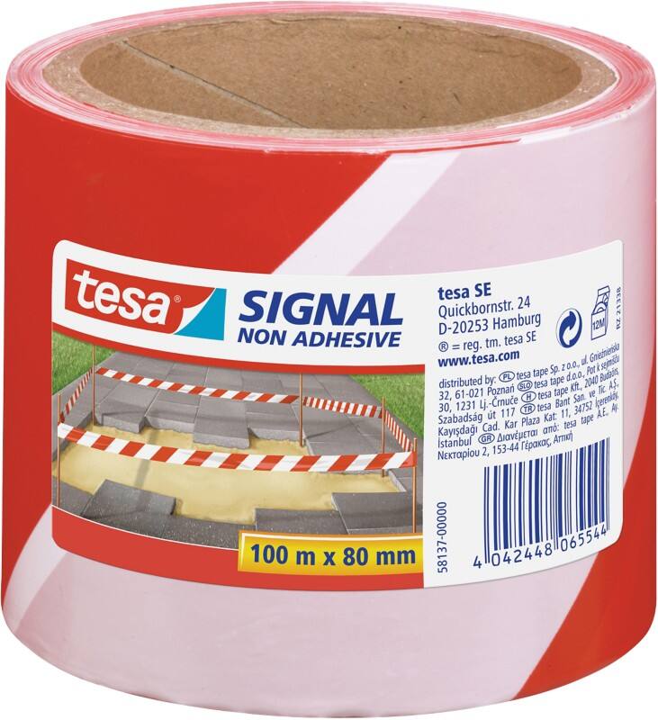 tesa Signalklebeband 80 mm x 100 m