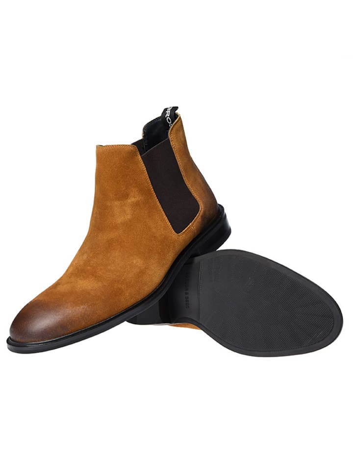 GORDON & BROS Leder-Chelsea-Boots ''Paul'' in Hellbraun günstig kaufen