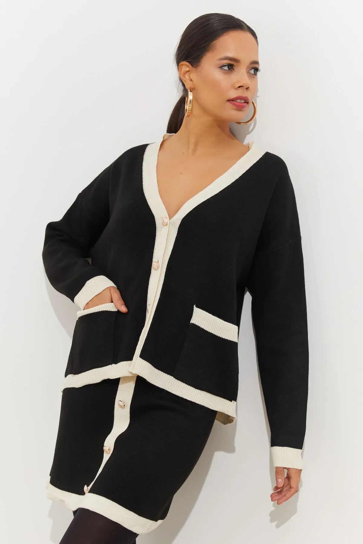 Cool & Sexy  Zweiteiler - Schwarz - Regular Fit