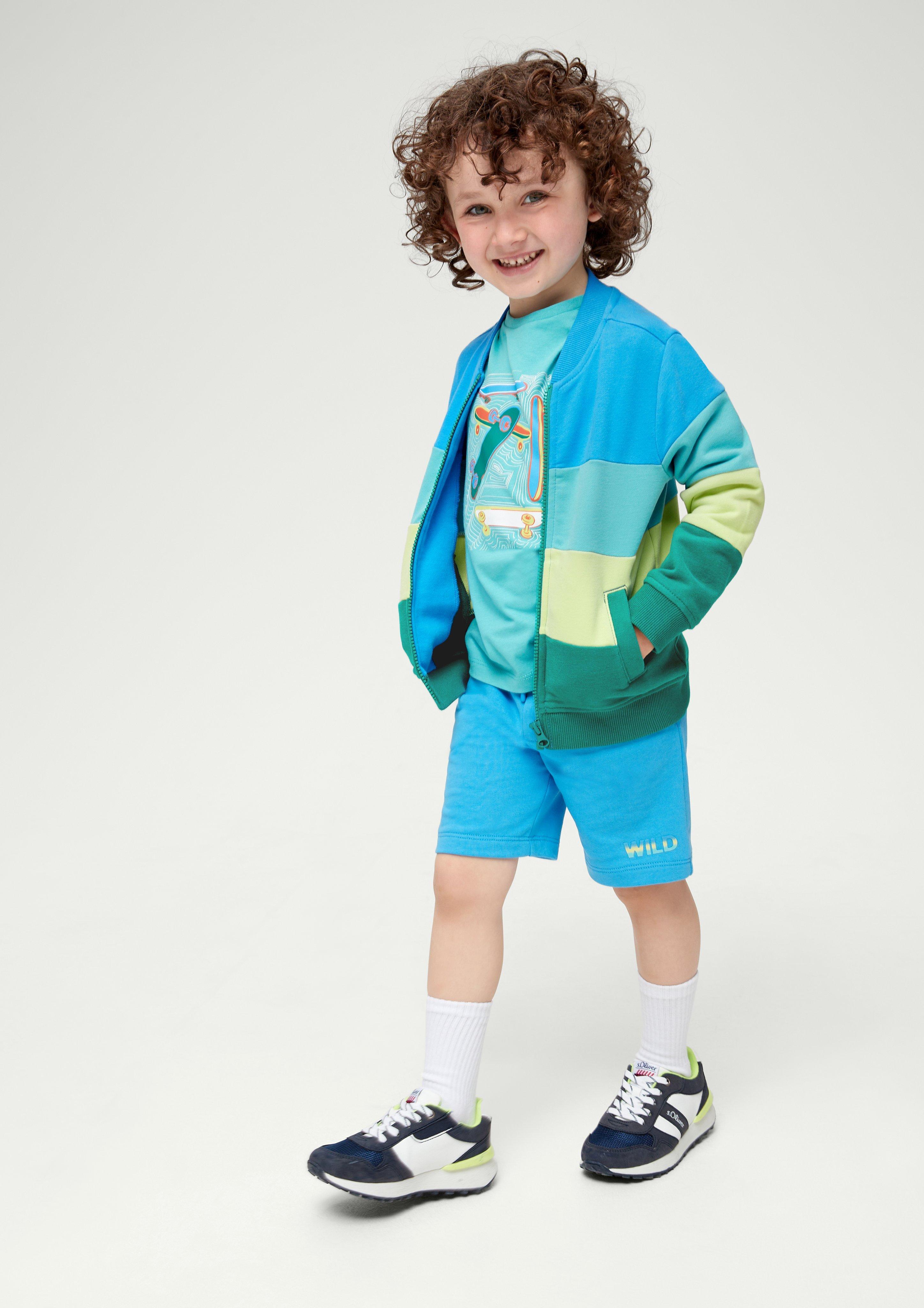 Sweatjacke im Colour Blocking  2130668-6431