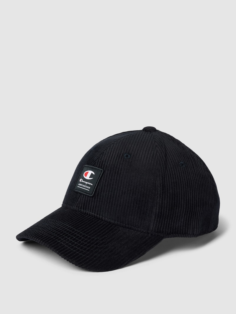 Basecap in Cord-Optik in schwarz