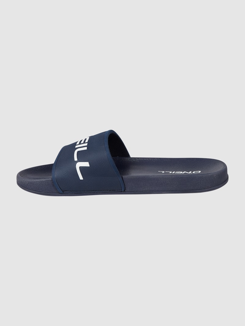 Slides mit Logo in marineblau