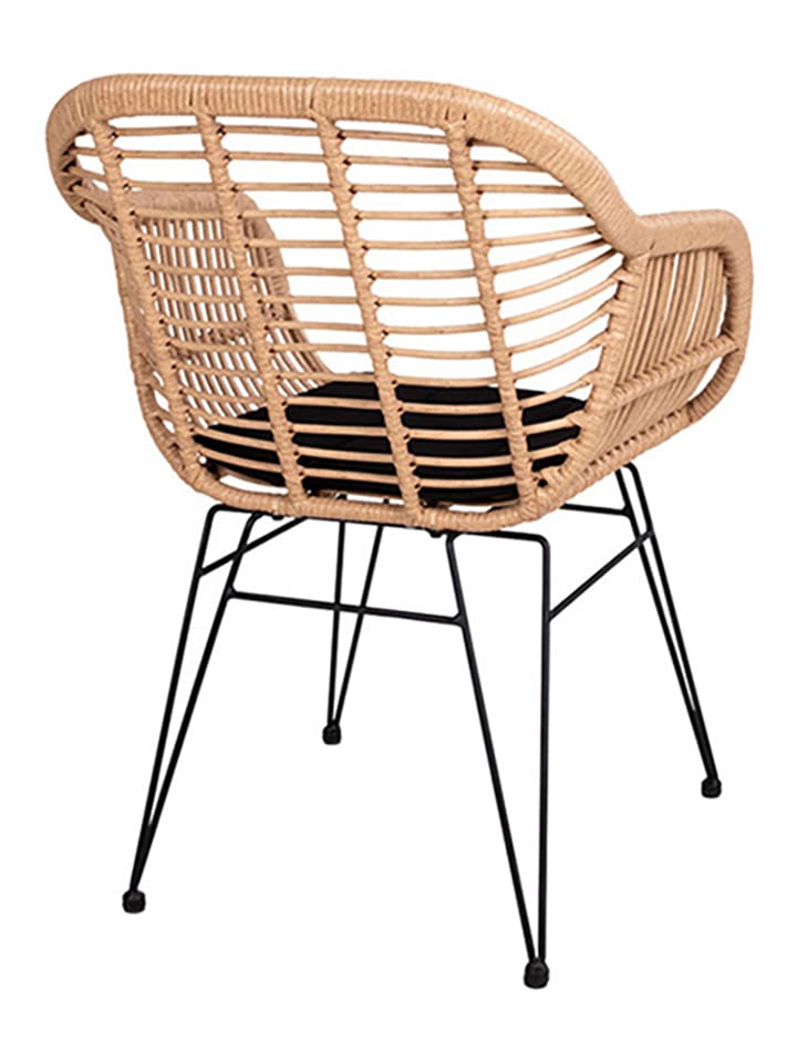 House Nordic 2er-Set: Stühle in Beige/ Schwarz - (B)60 x (H)82 x (T)57 cm günstig kaufen onesize