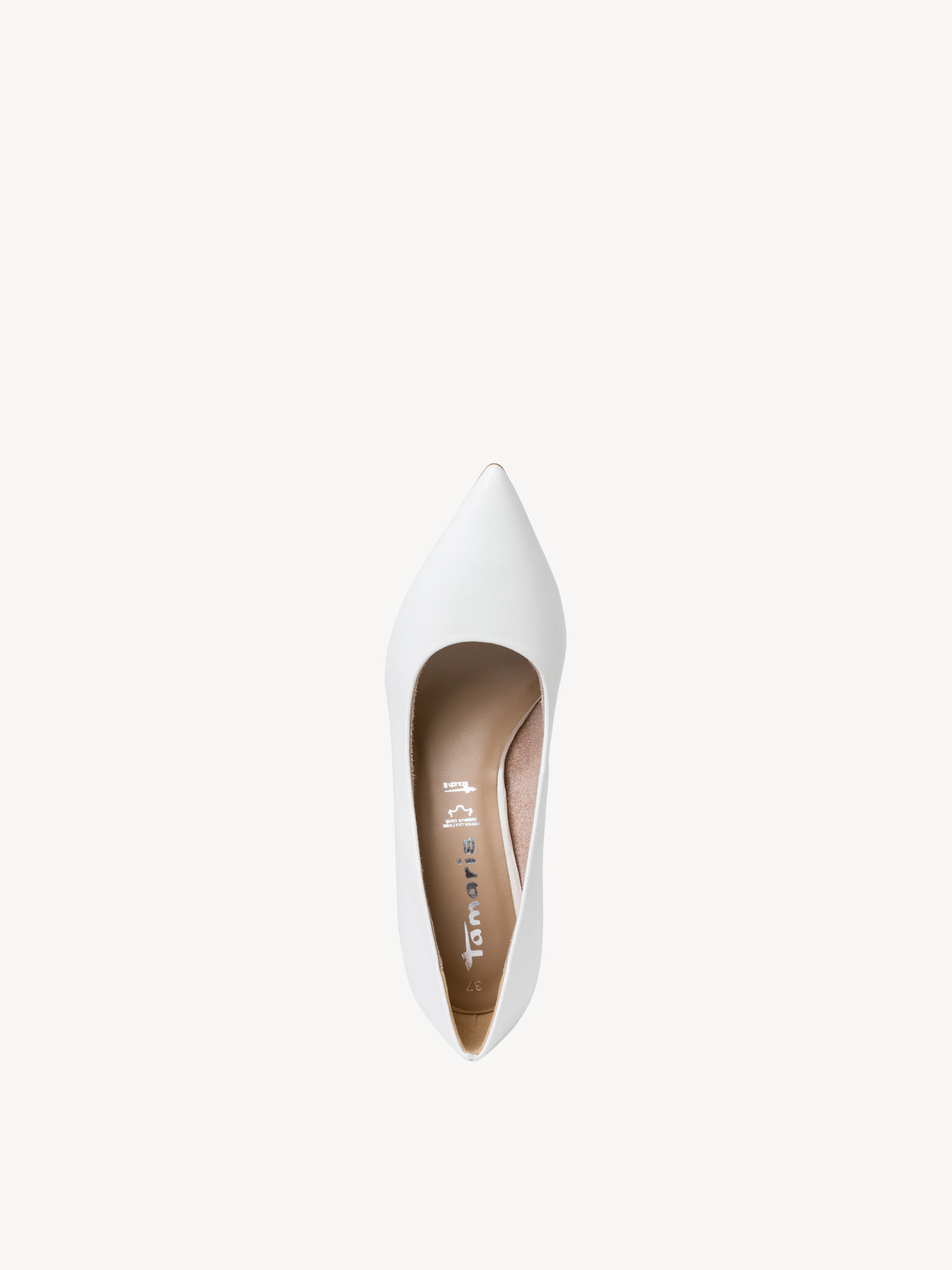 Escarpin en cuir - blanc