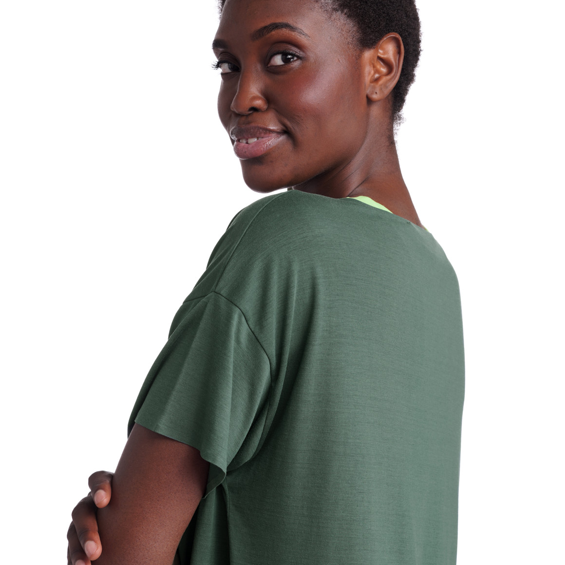 Damen Sport-T-Shirt unifarben