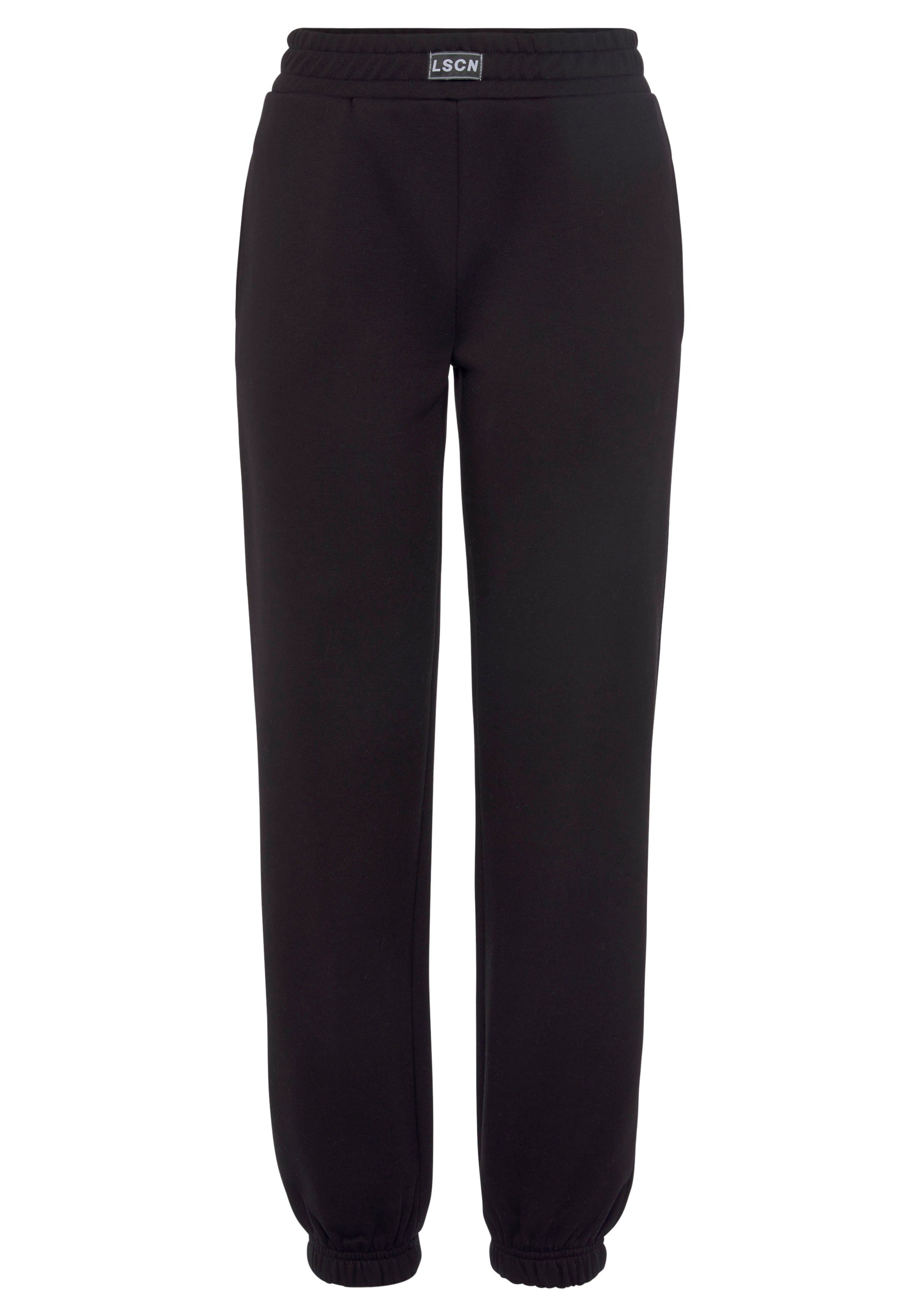 LASCANA Jogginghose mit geripptem Hosenbund, Loungewear, Loungeanzug