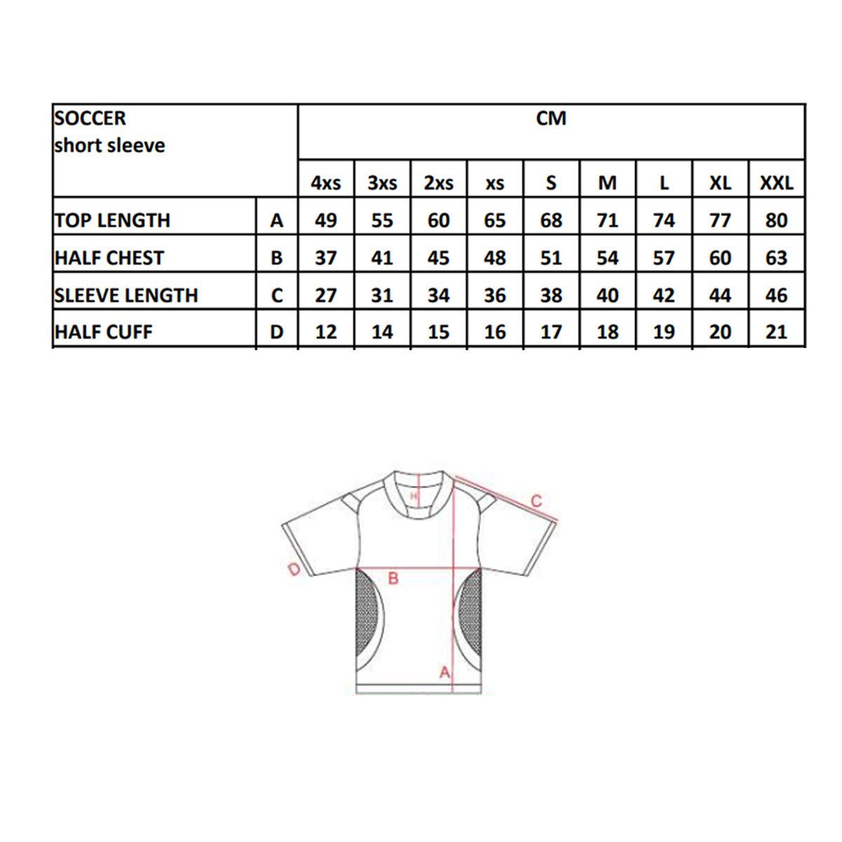 Fußballtrikot Geco Fußball Trikot kurzarm ORKAN neonfarben