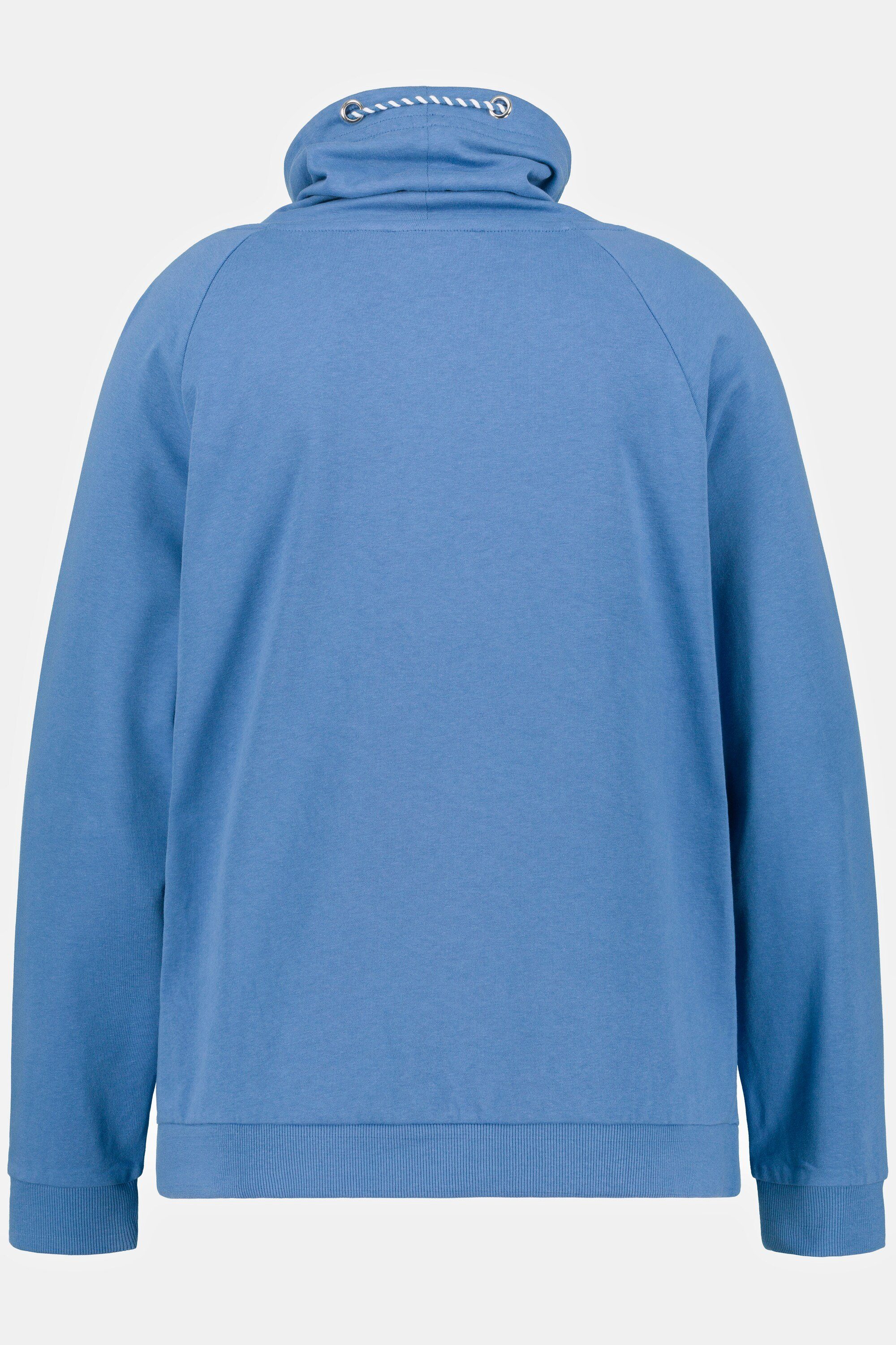 Ulla Popken Umstandssweatshirt Bellieva-Sweatshirt elastische Seitennähte Langarm