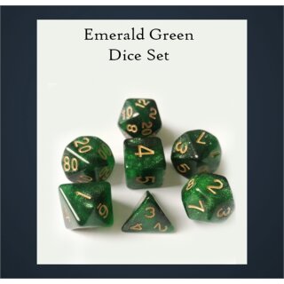 Legendary Emerald Green Dice Set (7)