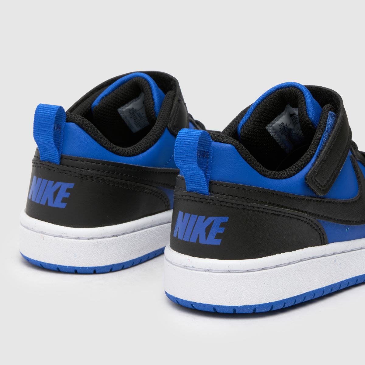 Nike svarta och blå Court Borough Low Recraft pojkar/junior träningsskor