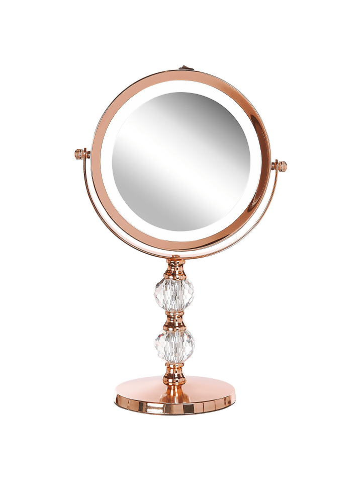 Beliani Kosmetikspiegel CLAIRA in Roségold - (W) 18 x (H) 34 x (L) 13 cm günstig kaufen onesize