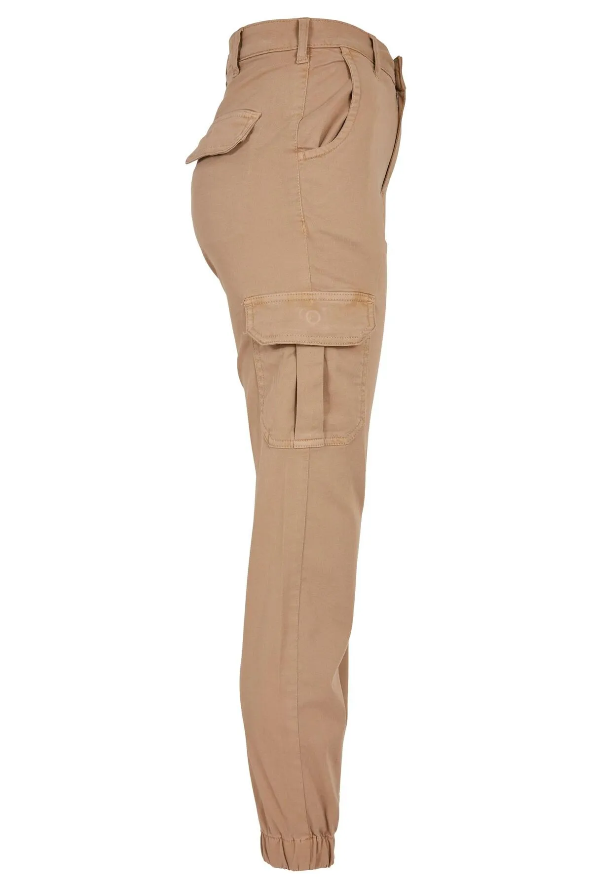 Urban Classics  Damen Cargohose mit hoher Taille für Damen
