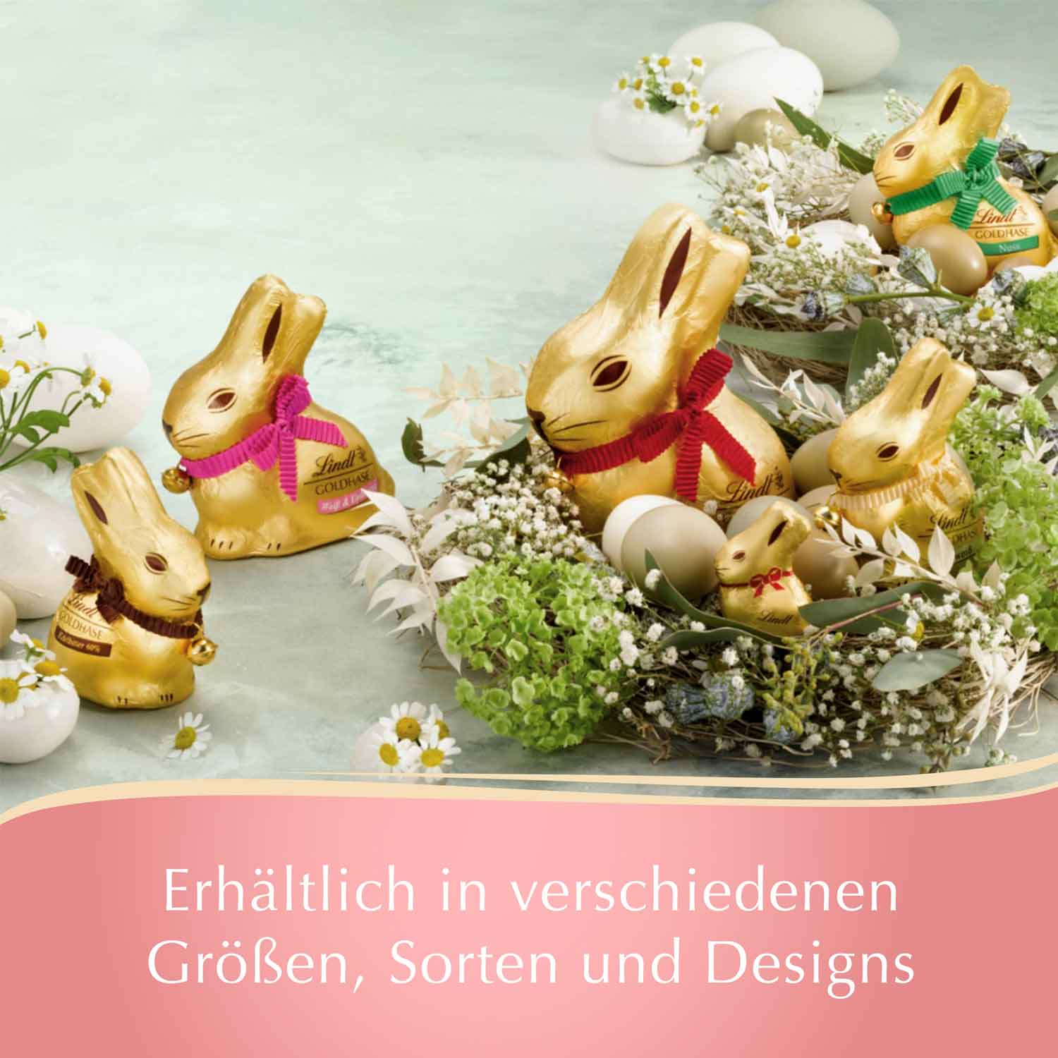 Lindt Goldhasen Geschenkbox Blume 100g