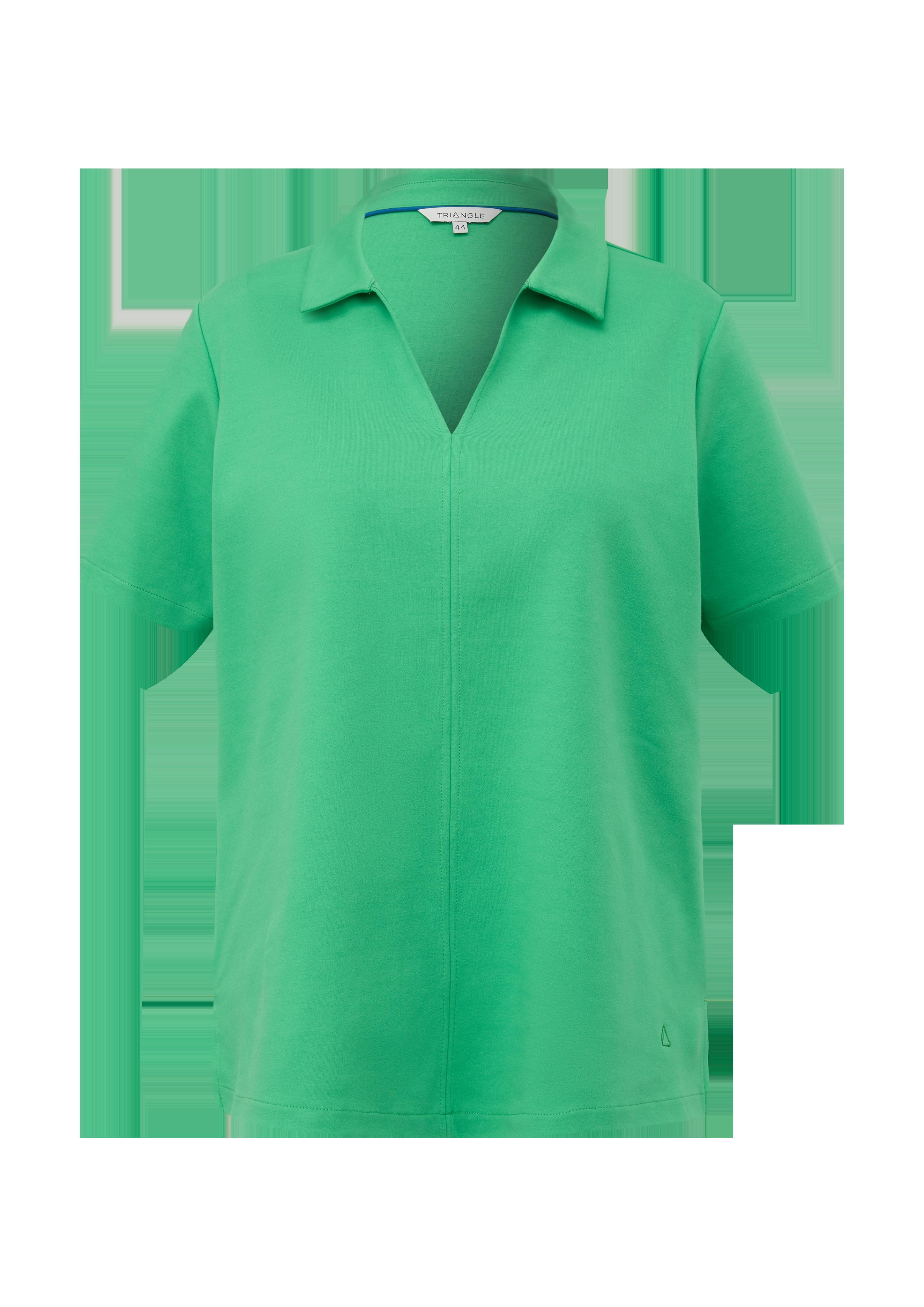 T-Shirt mit Klappkragen  2129393-7578