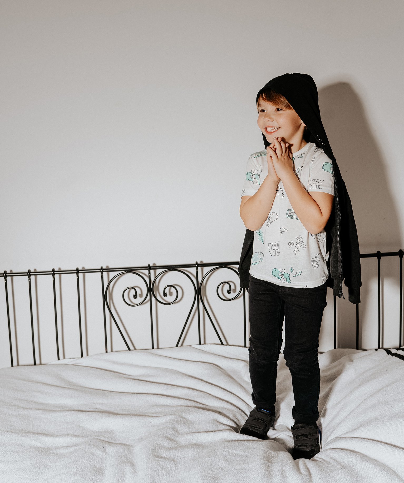 Sweat zippé et molletonné à capuche Garçon noir | GEMO