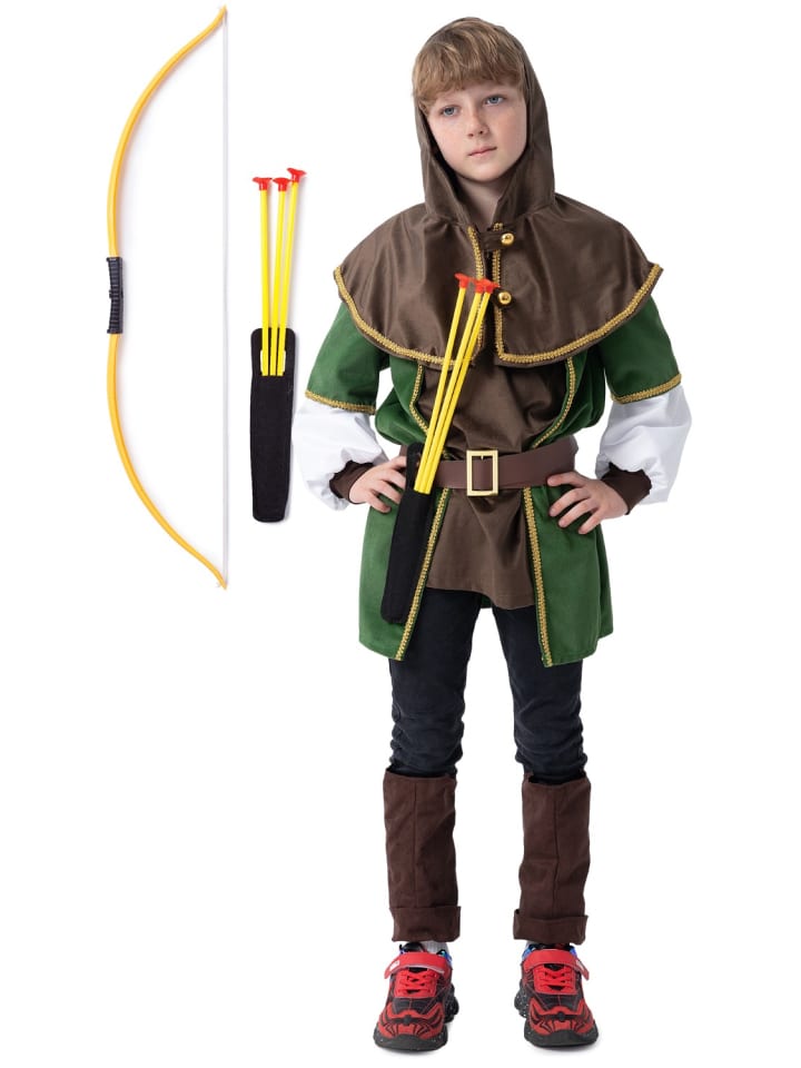 Corimori Kostüm „Robin Hood“ inklusive in Braun/grün günstig kaufen