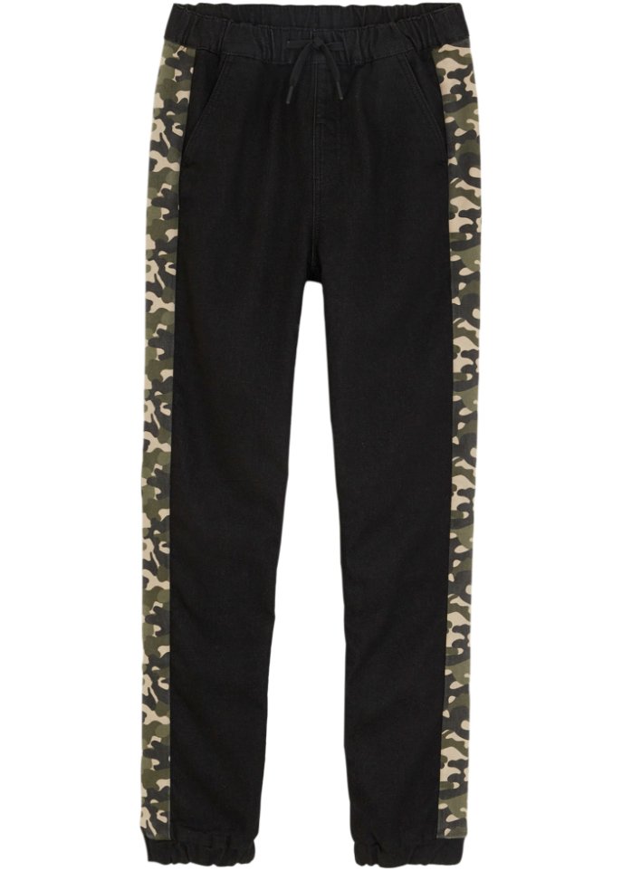Jungen Winterjeans mit Camouflage Einsatz
