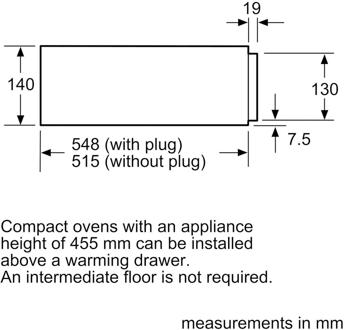 BOSCH Einbau-Wärmeschublade BIC630NB1