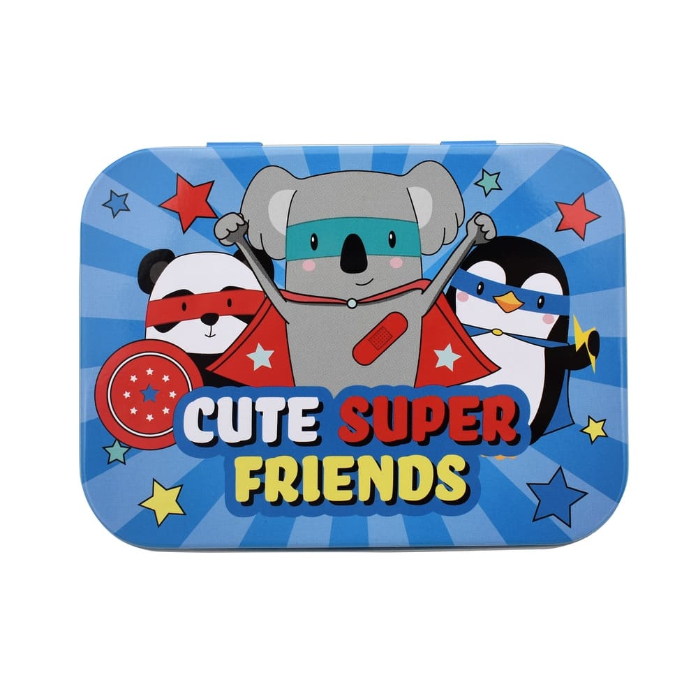 takecare Boite en métal de 24 pansements Super Cute Friends Pansements