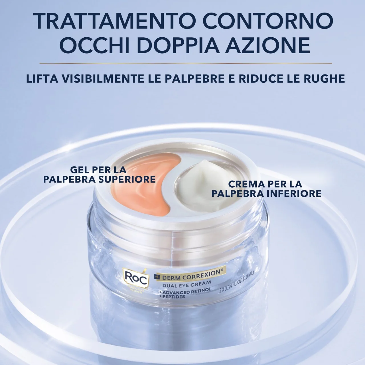 Derm Correxion Creme para Contorno dos Olhos - Creme antirrugas para a área dos olhos