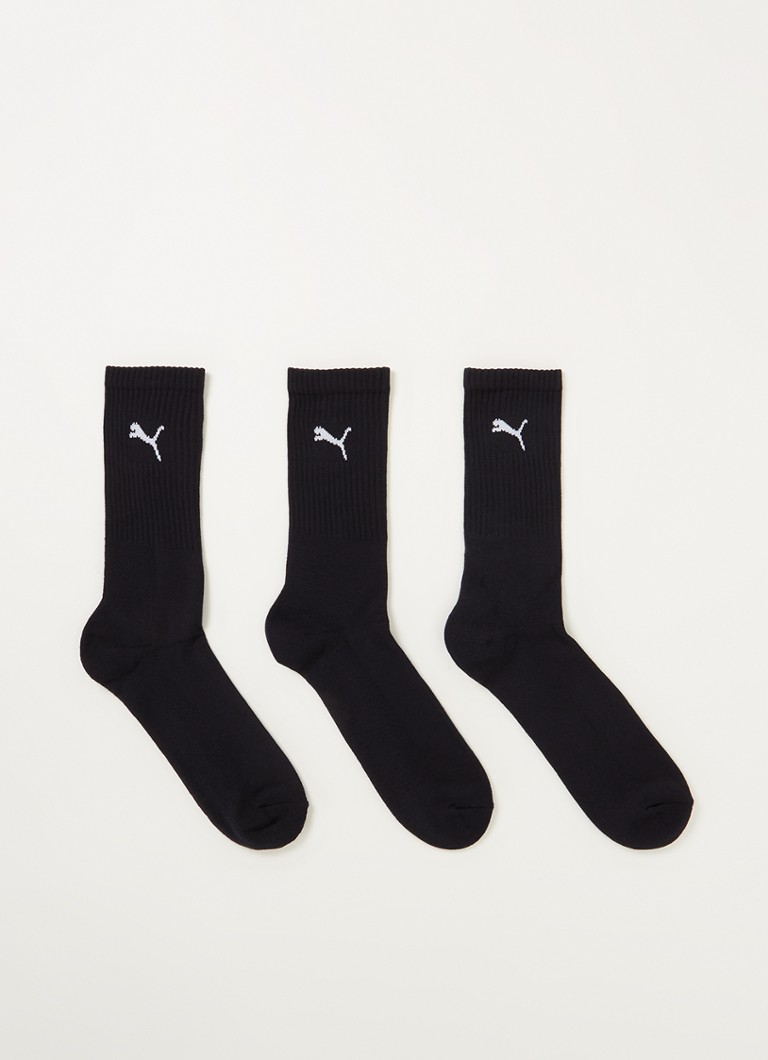 Pachet de 3 perechi de șosete cu logo-ul Puma