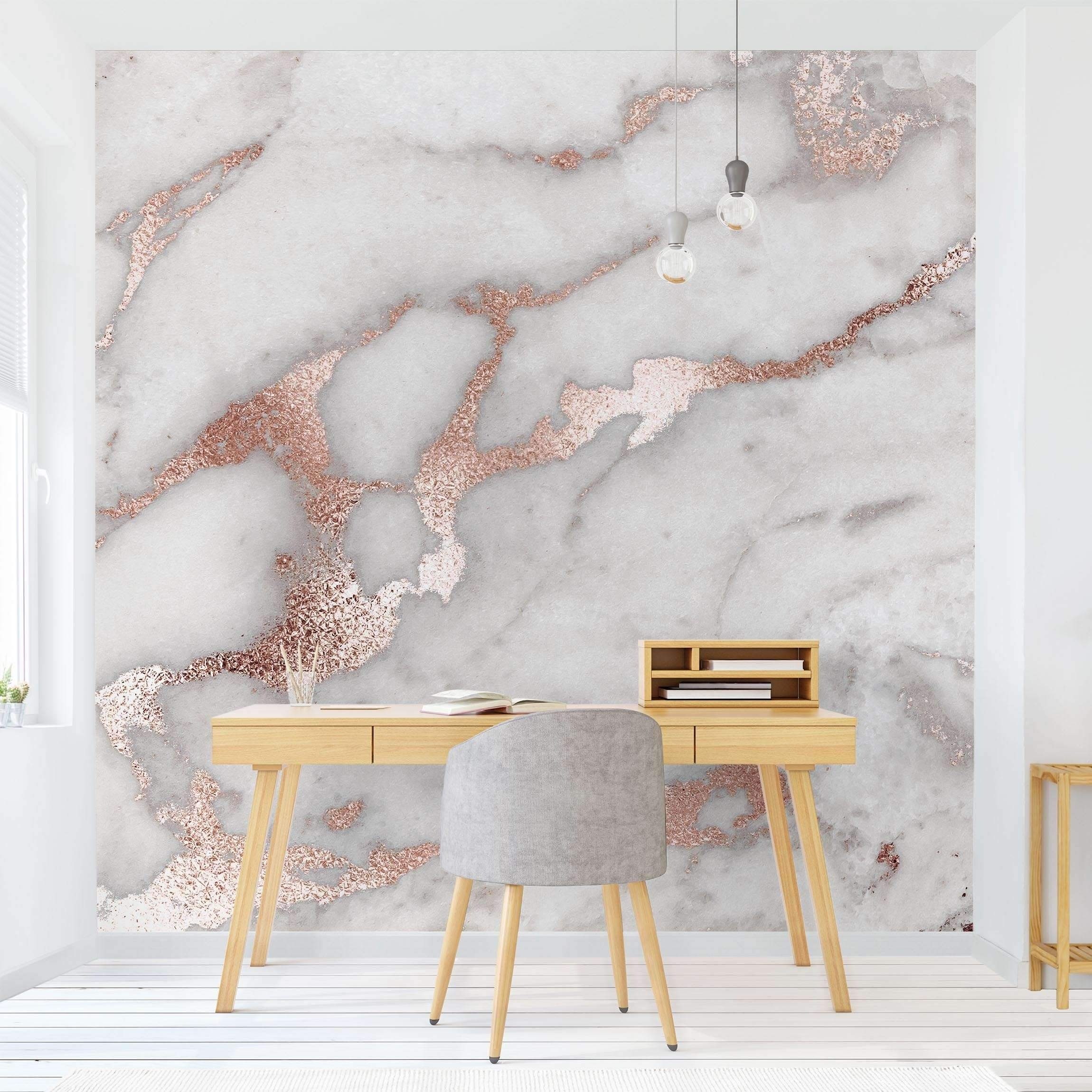 Bilderdepot24 Vliestapete Marmorn Marmoroptik Glitzer Steinoptik 3D-Effekt Industrial Modern, Glatt, Matt, (Inklusive Gratis-Kleister oder selbstklebend), Wohnzimmer Schlafzimmer Küche Flur Fototapete Motivtapete Wandtapete