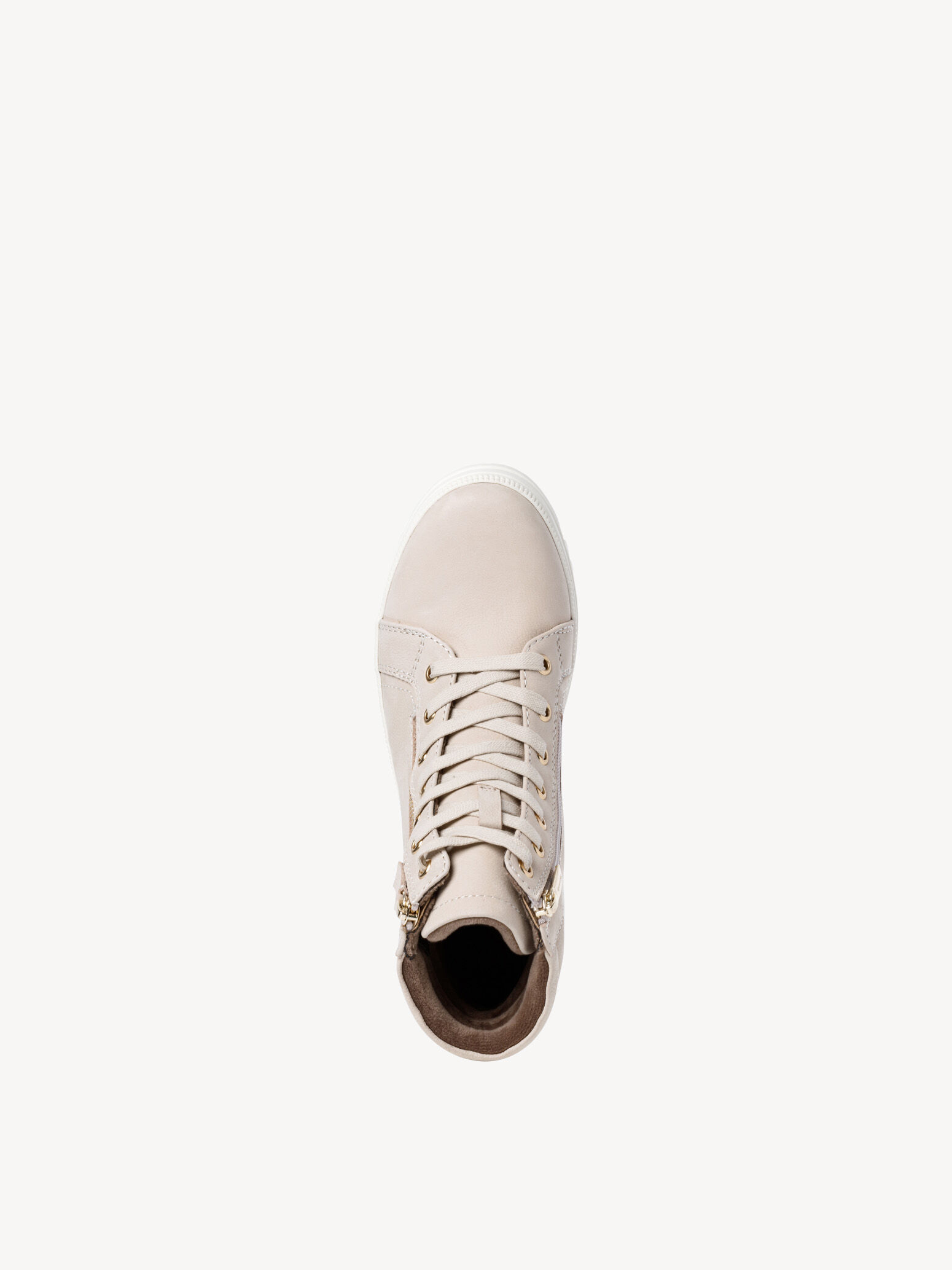 Bottine en cuir - beige