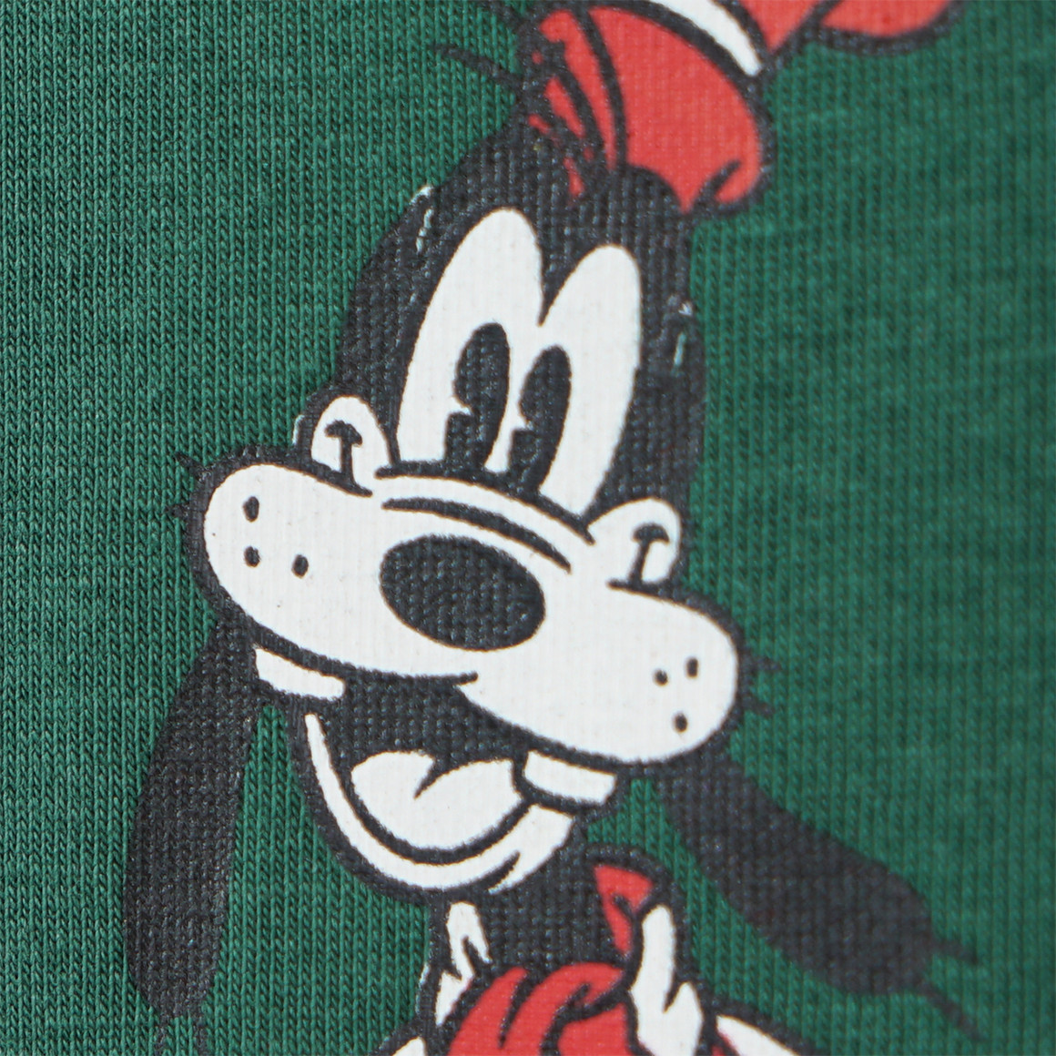 Micky Maus Weihnachtslangarmshirt mit Print dunkelgrün