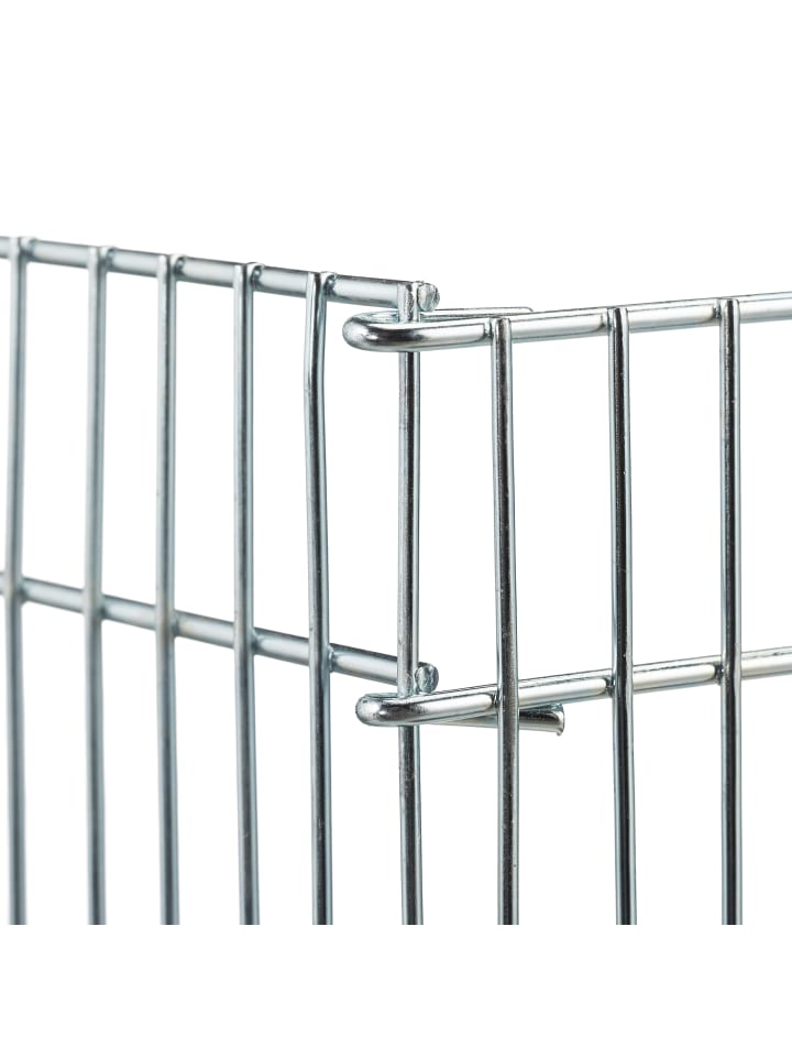 relaxdays Freilaufgehege Kleintiere in Silber - (H) 27 cm günstig kaufen onesize
