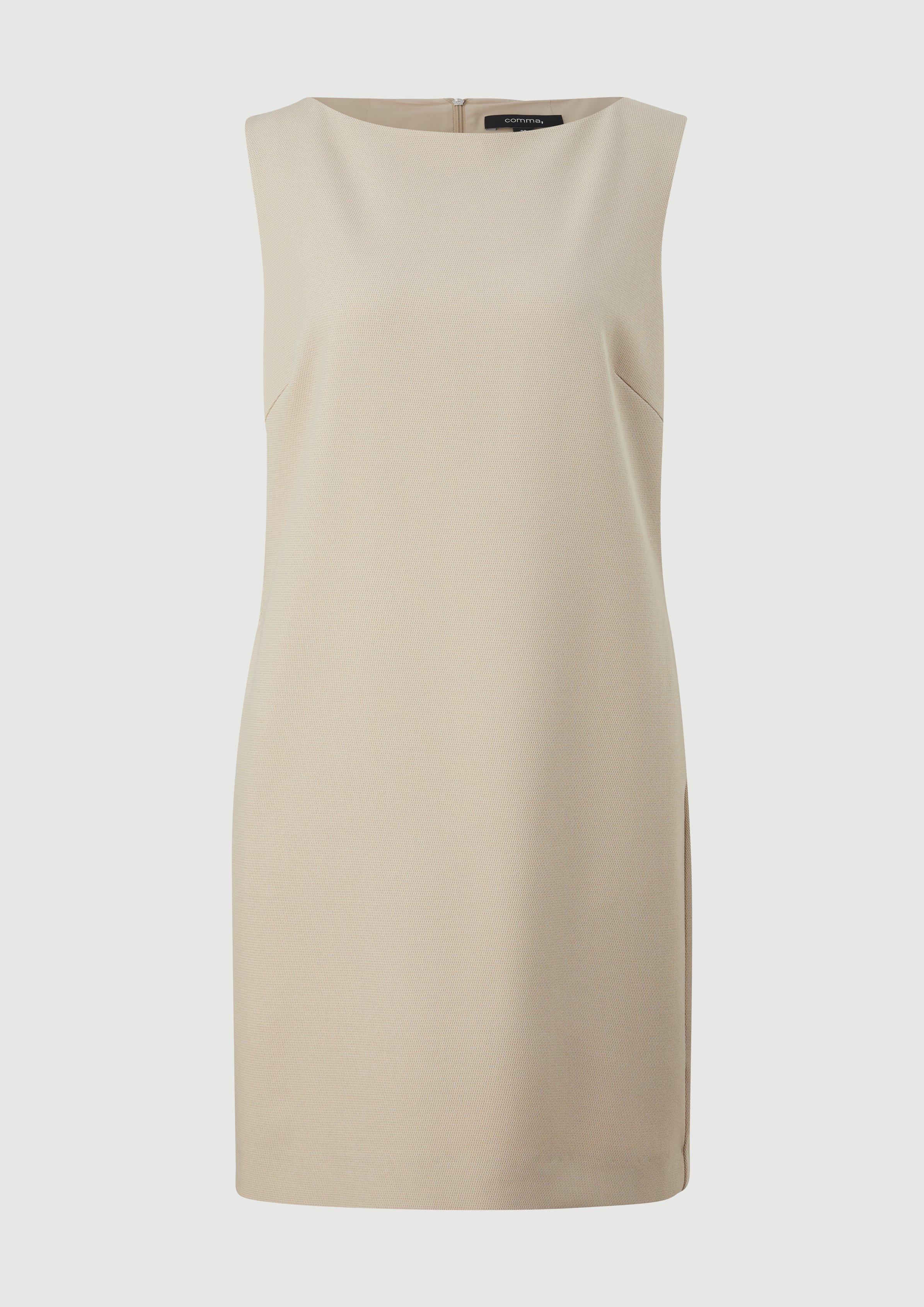 Kleid mit Piquéstruktur - helles beige