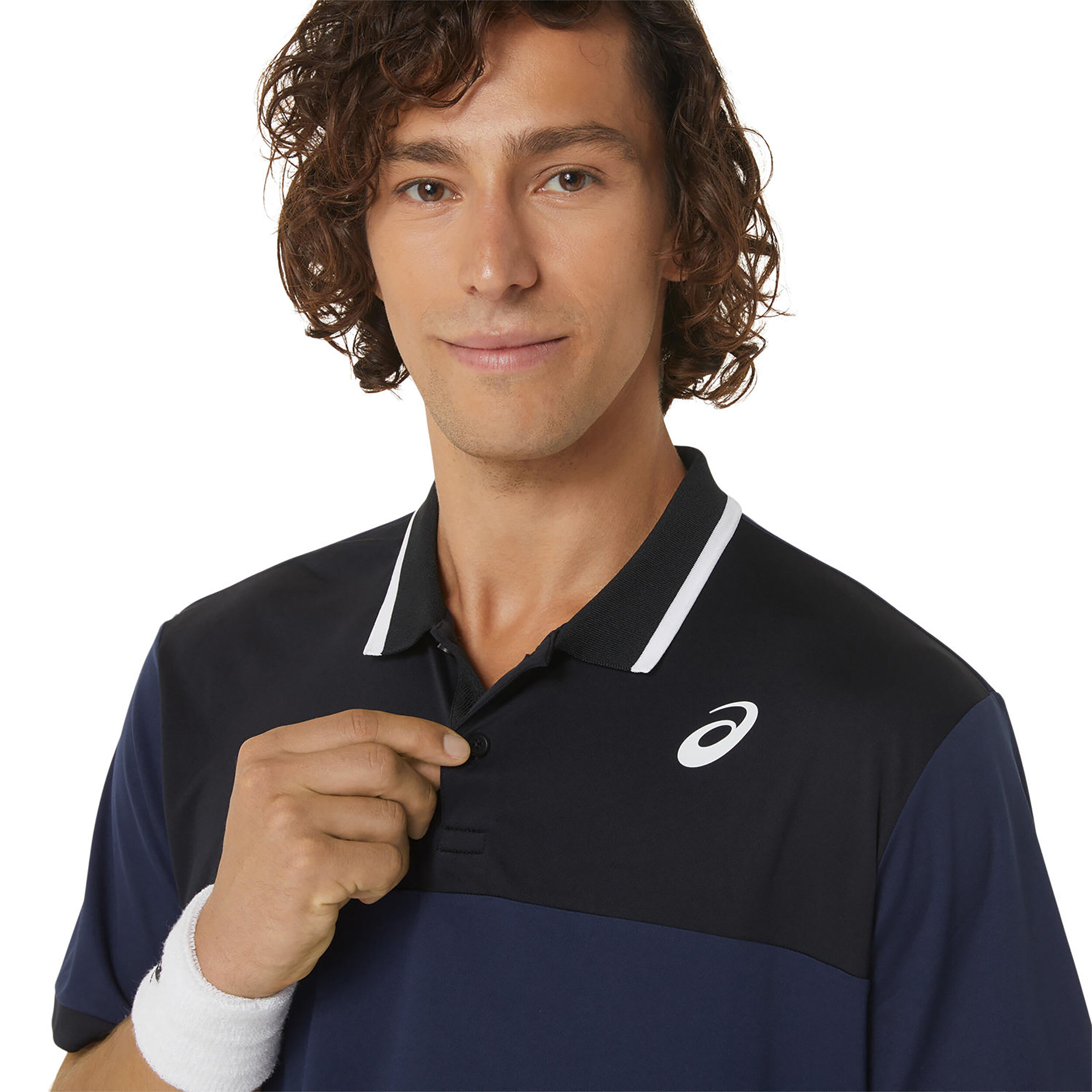 Court Polo Herren - Dunkelblau, Schwarz