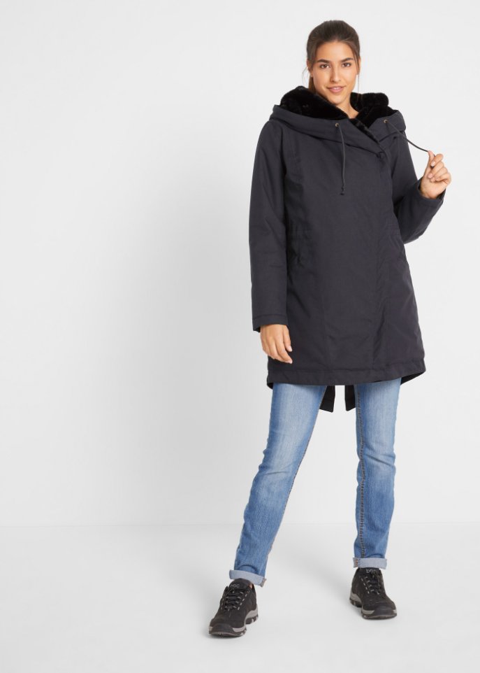Funktions-Parka mit Teddyfleece