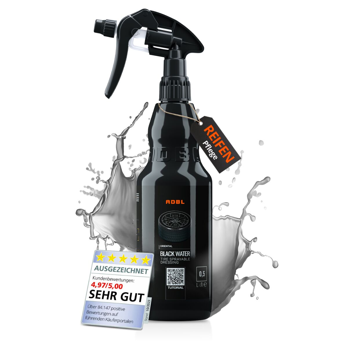 ADBL Black Water Gummipflege mit Canyon Trigger 500ml