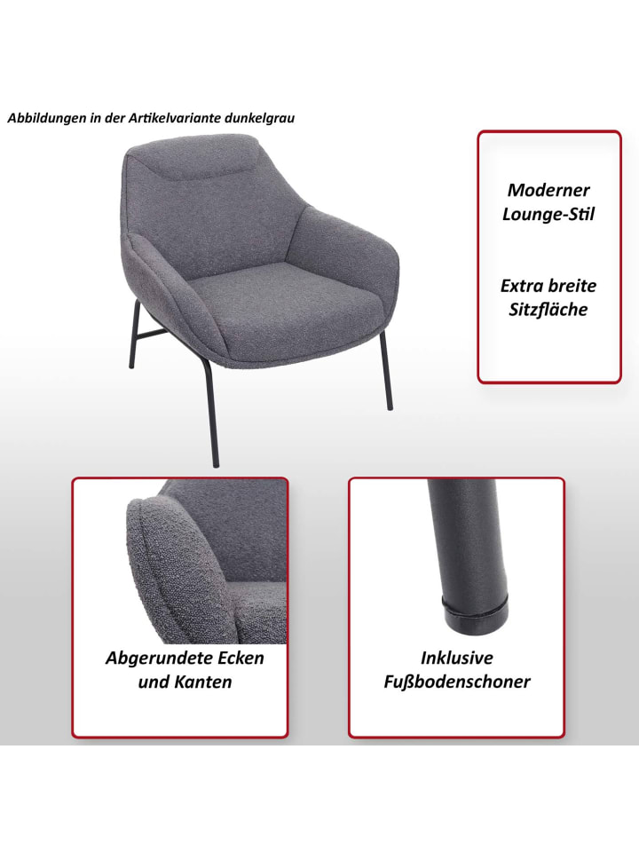 MCW Lounge-Sessel J77, Dunkelgrau günstig kaufen onesize