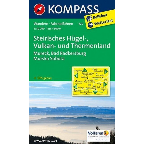 Steirisches Hügel-, Vulkan- und Thermenland 1 : 50 000 - Wanderkarte