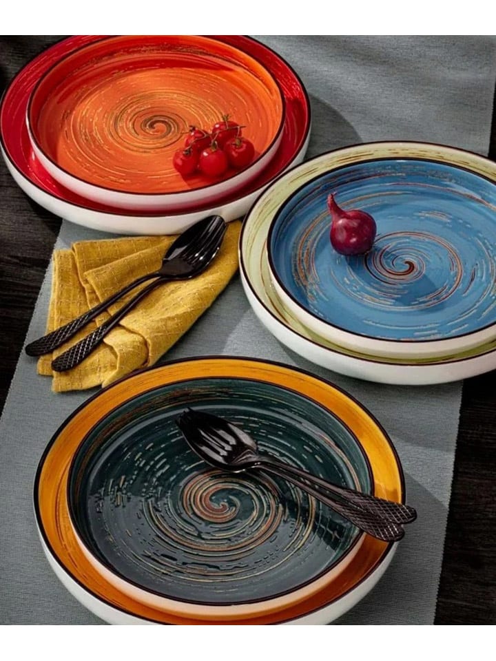 Wilmax 3er-Set: Dessertteller in Grün - Ø 23 cm günstig kaufen onesize