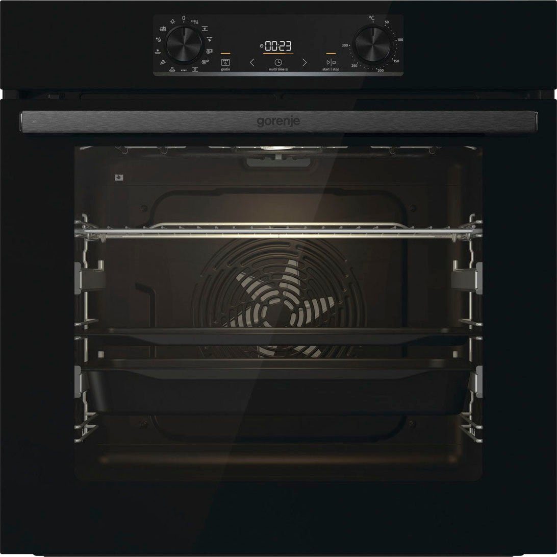 GORENJE Backofen BPS6737E09BGOT, mit 2-fach-Teleskopauszug, Pyrolyse-Selbstreinigung, ExtraSteam
