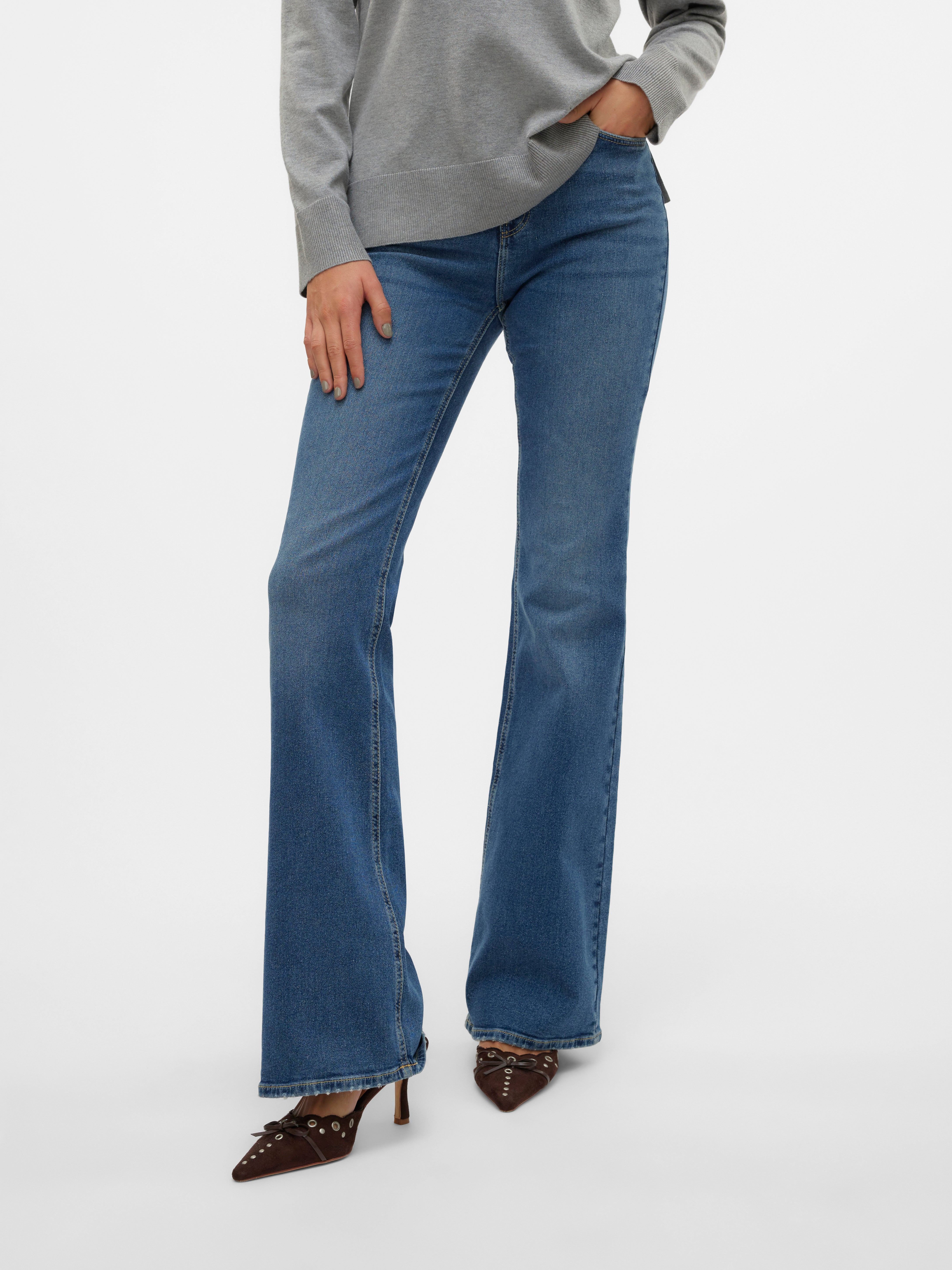 VMSELINA Hohe Taille Ausgestellt Jeans