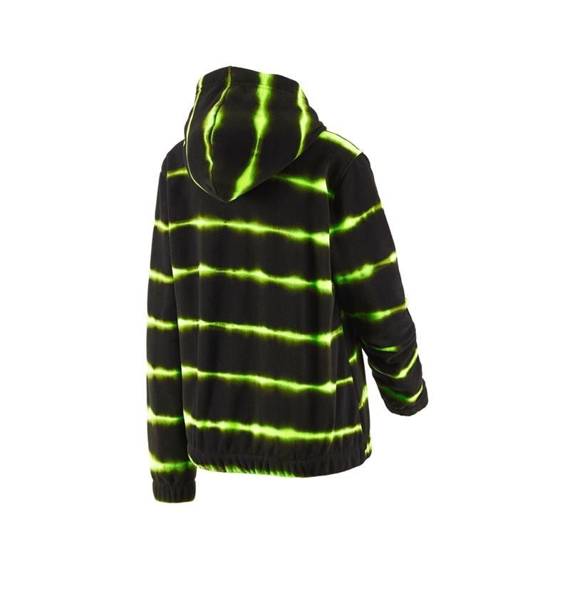 Fleece Hoody tie-dye e.s.motion ten, Damen